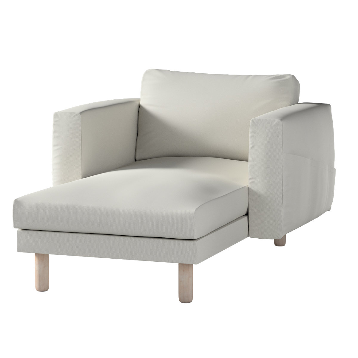 Pokrowiec na szezlong Norsborg z podłokietnikami, jasny szary, 110 x 157 x 85 cm, Living II