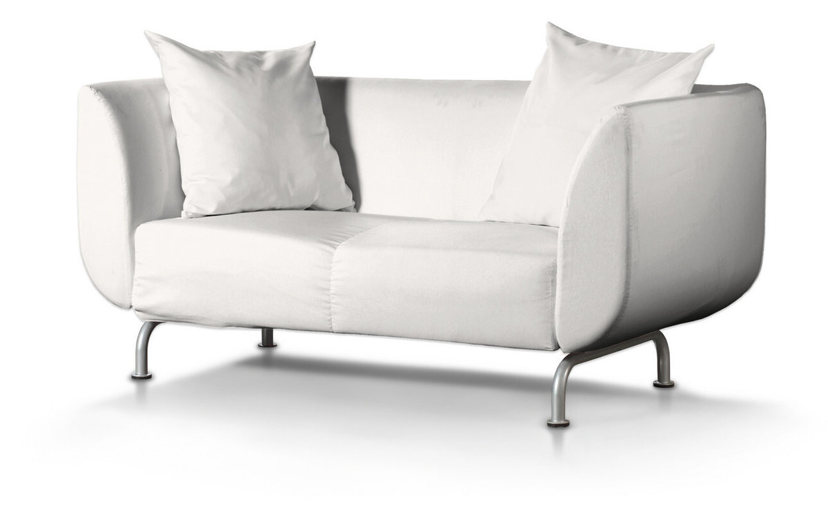 Pokrowiec na sofę Strömstad 2-osobową, biały, Sofa Stromstad 2-osobowa, Cotton Panama