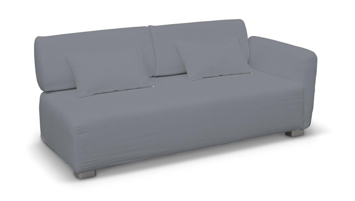 Pokrowiec na sofę 2-osobową jeden podłokietnik Mysinge, Slade Grey (szary), sofa Mysinge 2-os. jeden podłokietnik, Cotton Panama