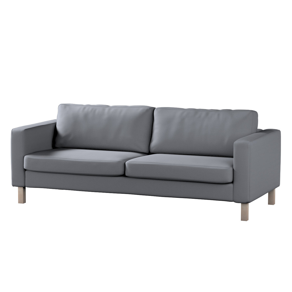 Pokrowiec na sofę Karlstad rozkładaną, Slade Grey (szary), 224 x 89 x 64 cm, Cotton Panama