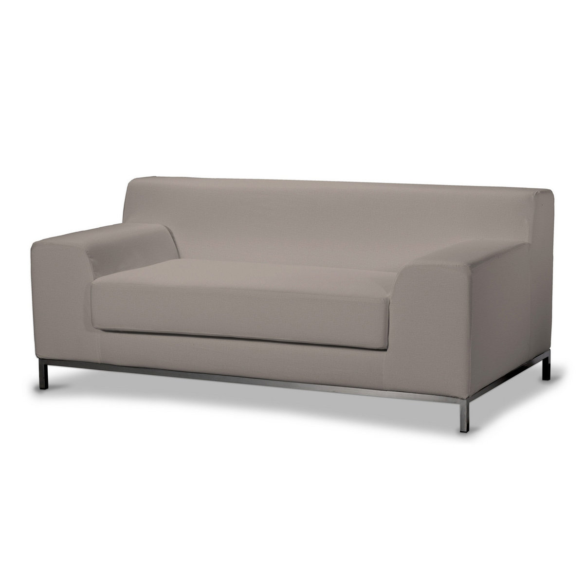 Pokrowiec na sofę Kramfors 2-osobową, beżowy welwet, Sofa Kramfors 2-osobowa, Ingrid