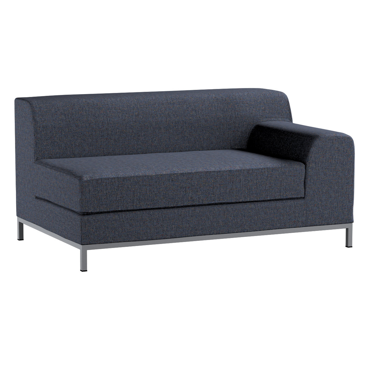 Pokrowiec na sofę prawostronną Kramfors 2-osobową, granatowy melanż, Sofa Kramfors, Madrid