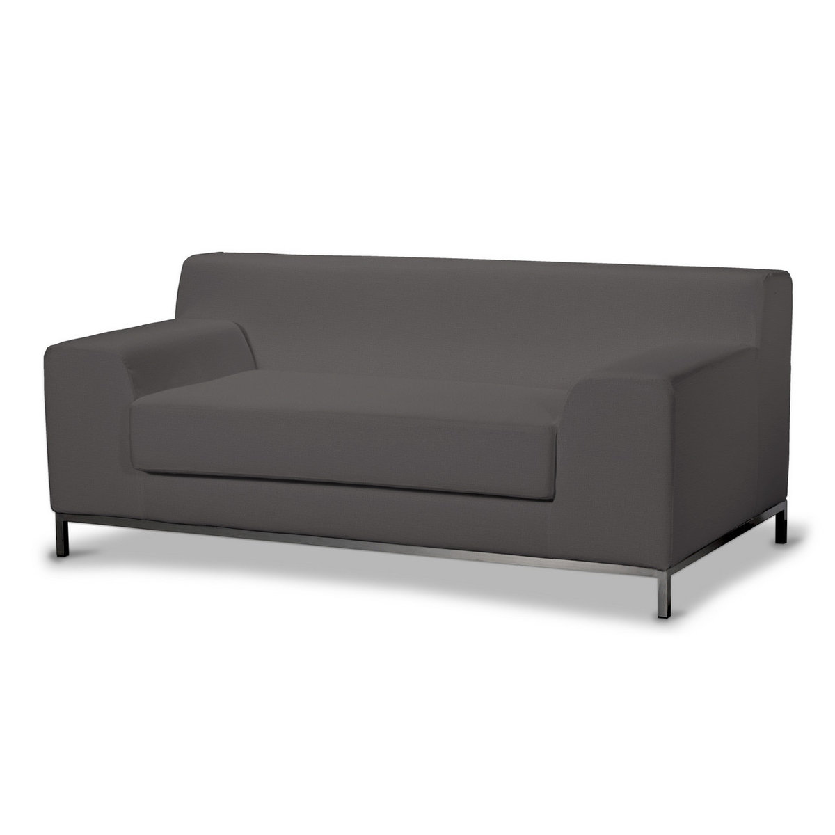 Pokrowiec na sofę Kramfors 2-osobową, brązowy welwet, Sofa Kramfors 2-osobowa, Ingrid