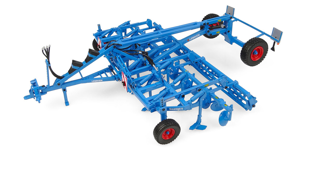 Metalowy model Lemken Smaragd 9/600 K z wózkiem transportowym 1:32 Unviersal Hobbies