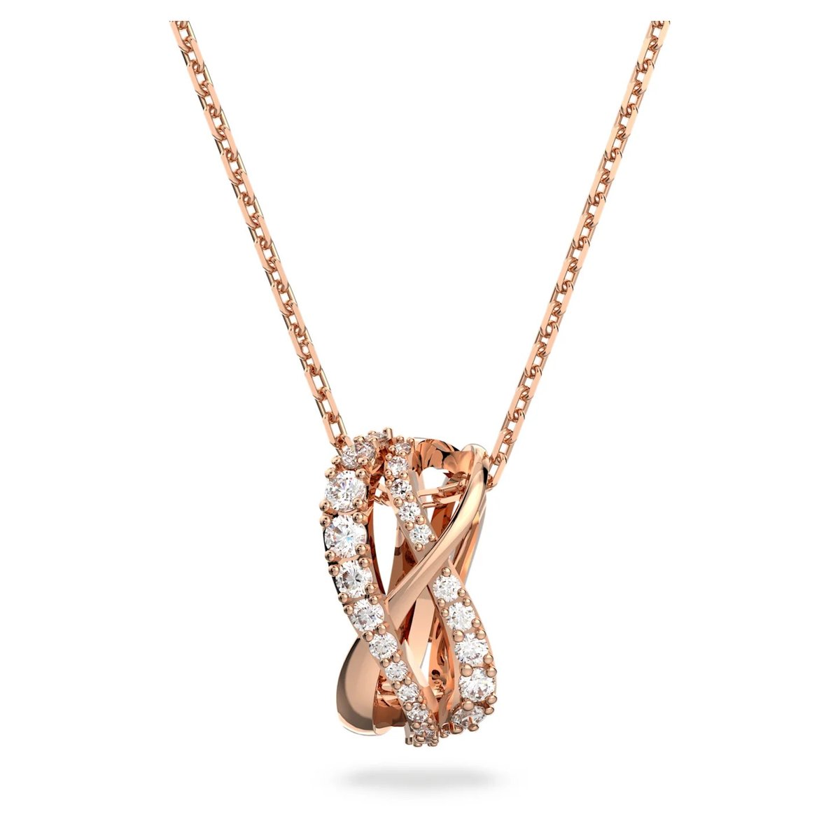 Naszyjnik Swarovski - Twist, White Rose Gold 5620549