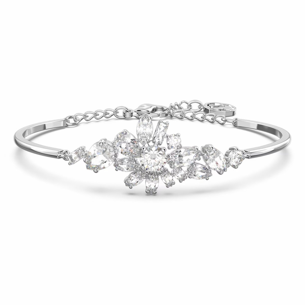 Bransoletka Swarovski - Gema bangle, White, Silver 5644681