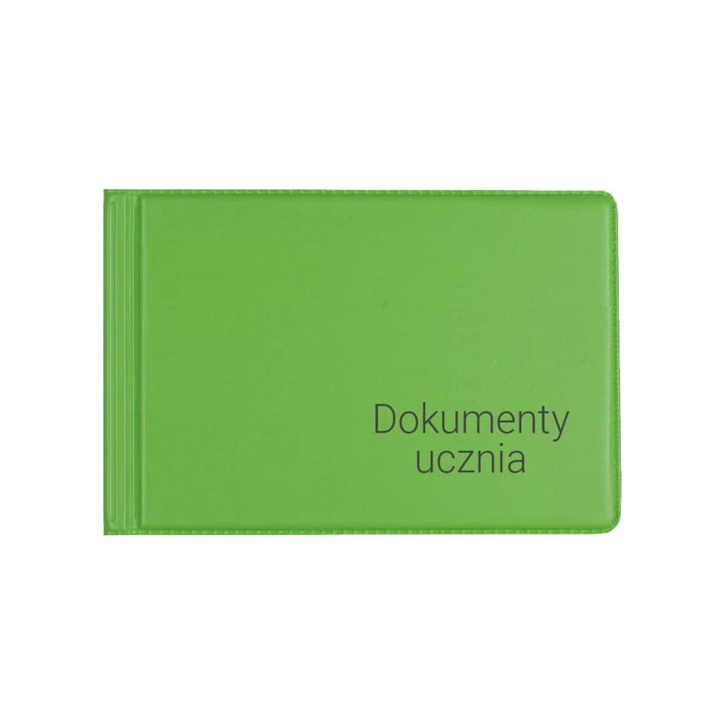BIURFOL Okładka na dokumenty ucznia małe grass