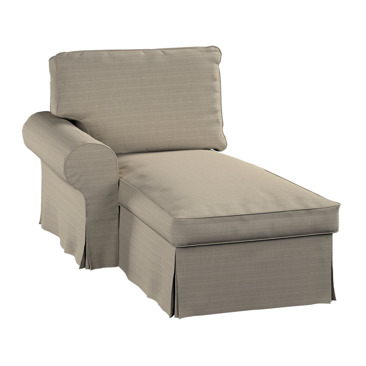 Pokrowiec na szezlong Ektorp lewy, beżowy, 84 x 166 x 73 cm, Living II