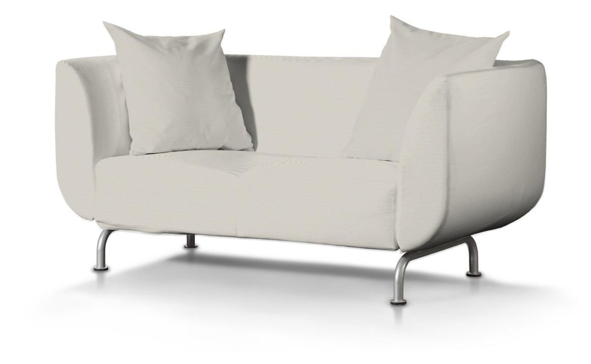 Pokrowiec na sofę Strömstad 2-osobową, Silver(jasnoszary), Sofa Stromstad 2-osobowa, Cotton Panama