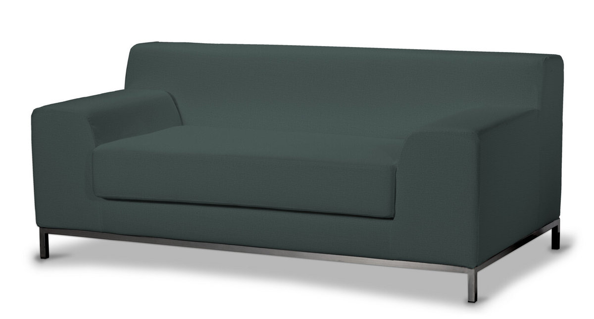 Pokrowiec na sofę Kramfors 2-osobową, zgaszony szmaragd - welwet, Sofa Kramfors 2-osobowa, Ingrid
