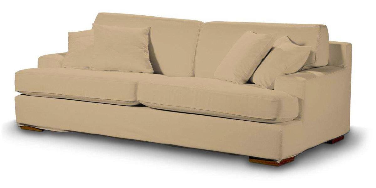 Pokrowiec na sofę Göteborg nierozkładaną, Caffe latte (beżowy), Sofa Göteborg nierozkładana, Cotton Panama