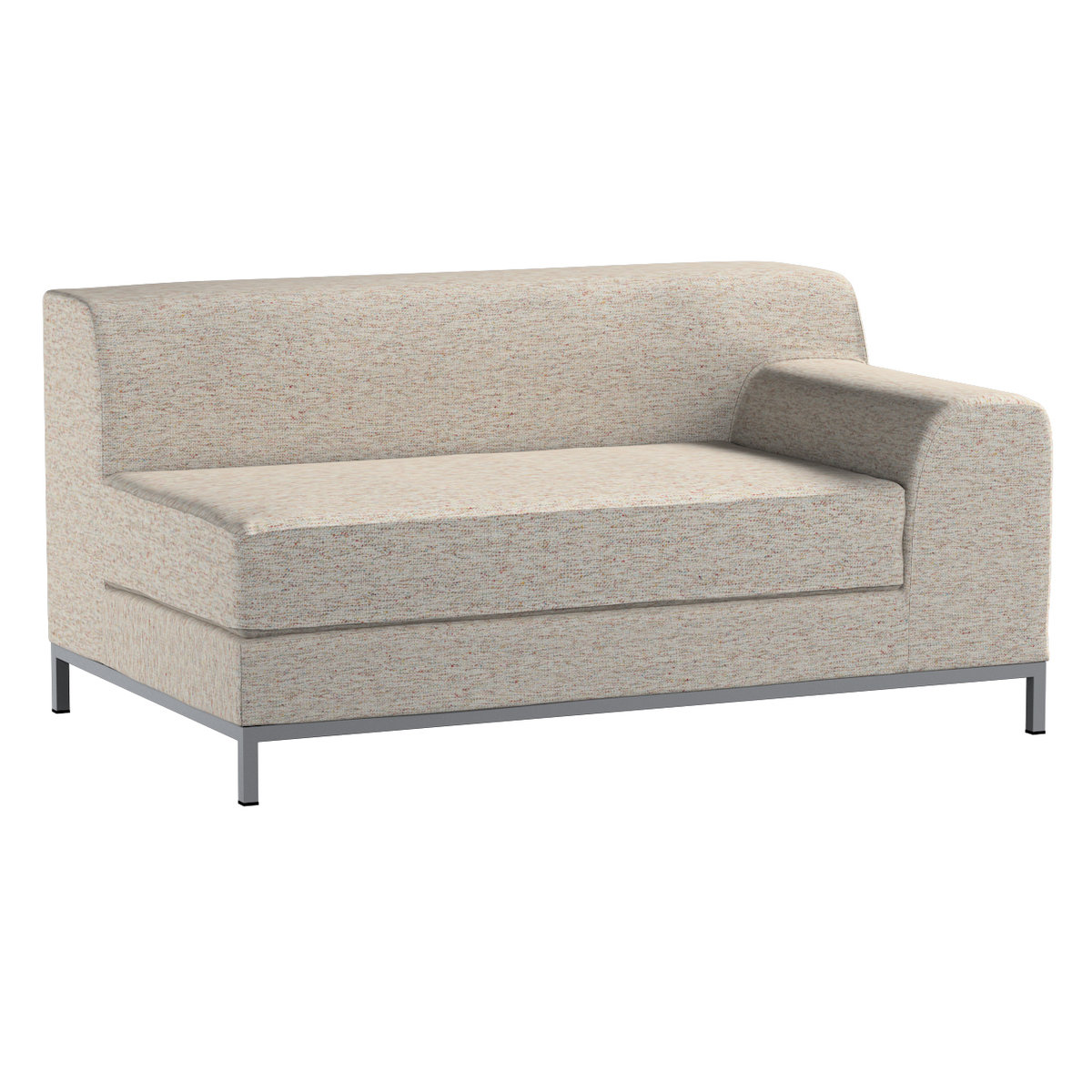 Pokrowiec na sofę prawostronną Kramfors 2-osobową, szaro-beżowy melanż, Sofa Kramfors, Madrid