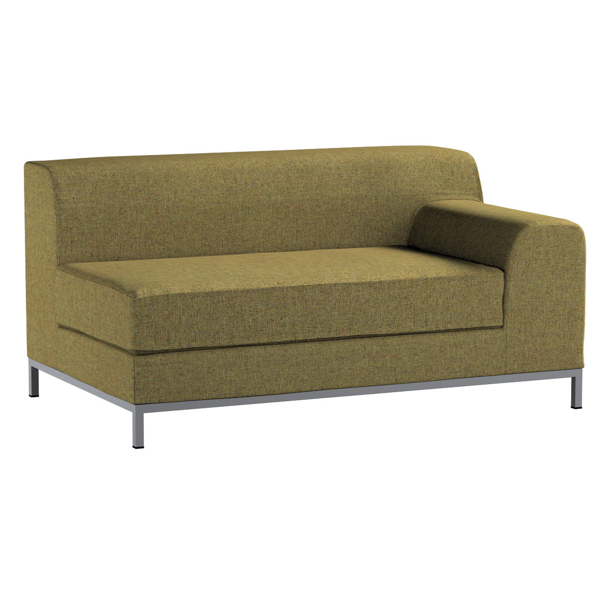 Pokrowiec na sofę prawostronną Kramfors 2-osobową, oliwkowy melanż, Sofa Kramfors, Madrid