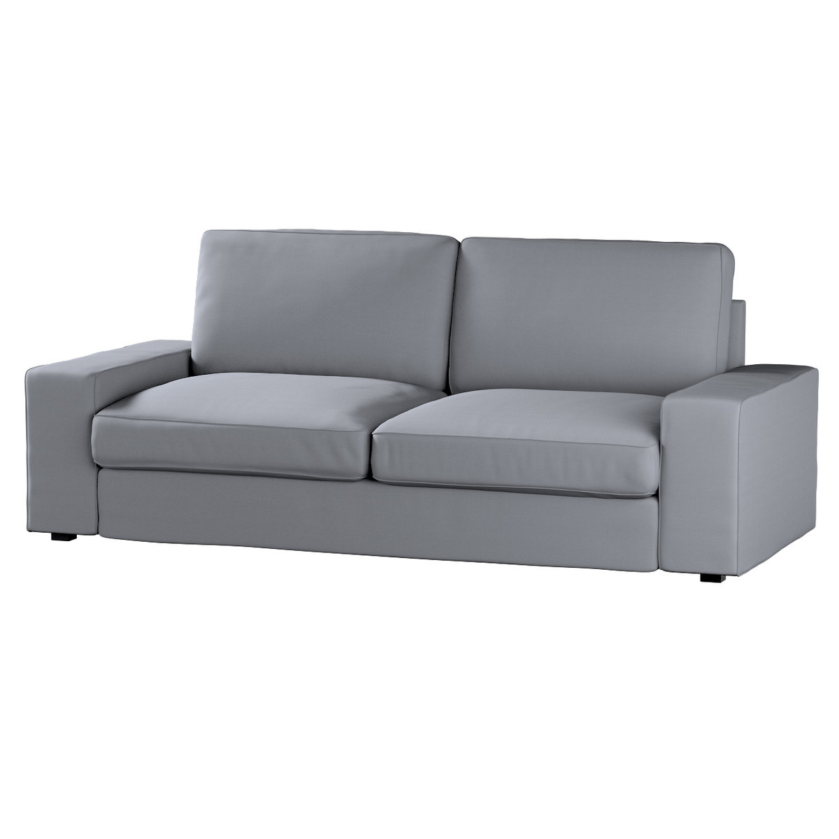 Pokrowiec na sofę Kivik 3-osobową, rozkładaną, Slade Grey (szary), 250x95x83 CM, Cotton Panama