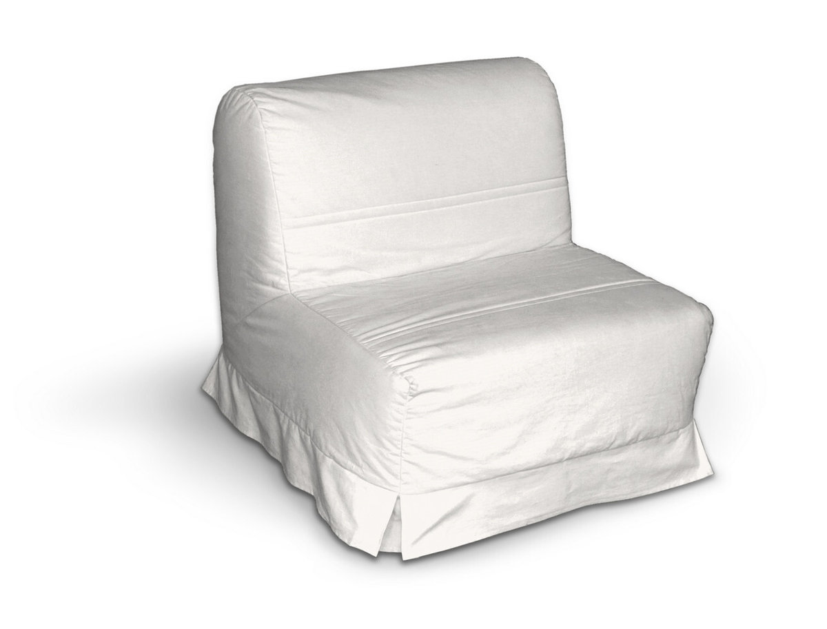 Pokrowiec na fotel Lycksele z kontrafałdami, biały, sofa Lycksele 1os., Cotton Panama