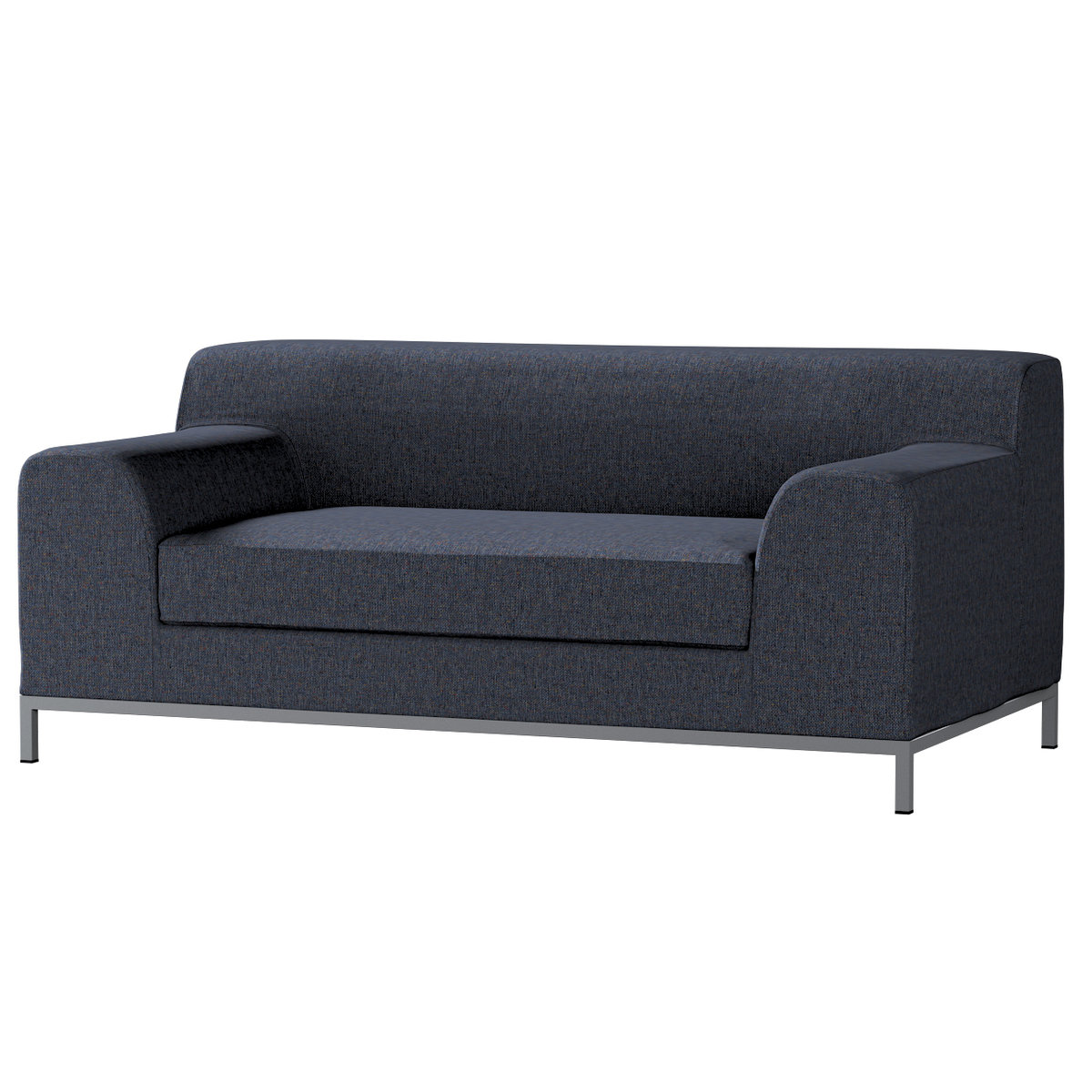 Pokrowiec na sofę Kramfors 2-osobową, granatowy melanż, Sofa Kramfors 2-osobowa, Madrid