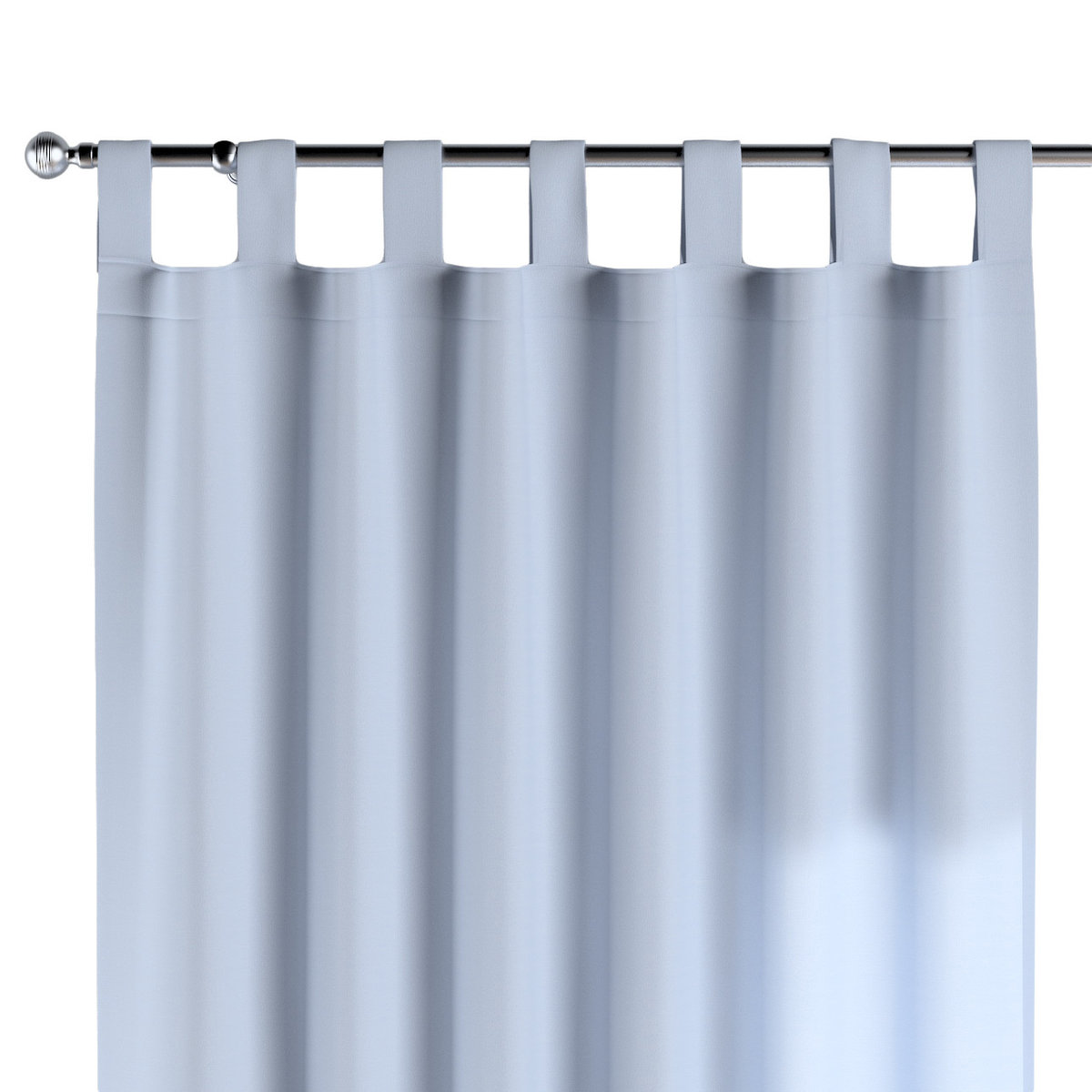 Zasłona na szelkach 1 szt., pastelowy niebieski, Loneta
