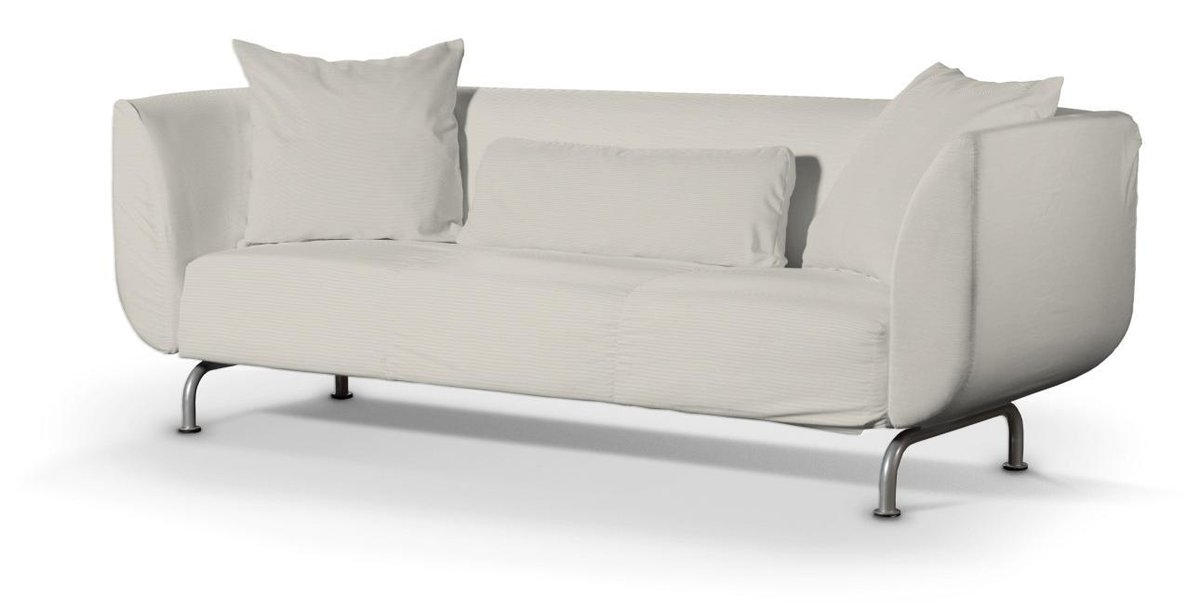 Pokrowiec na sofę Strömstad 3-osobową, Silver(jasnoszary), Sofa Stromstad 3-osobowa, Cotton Panama