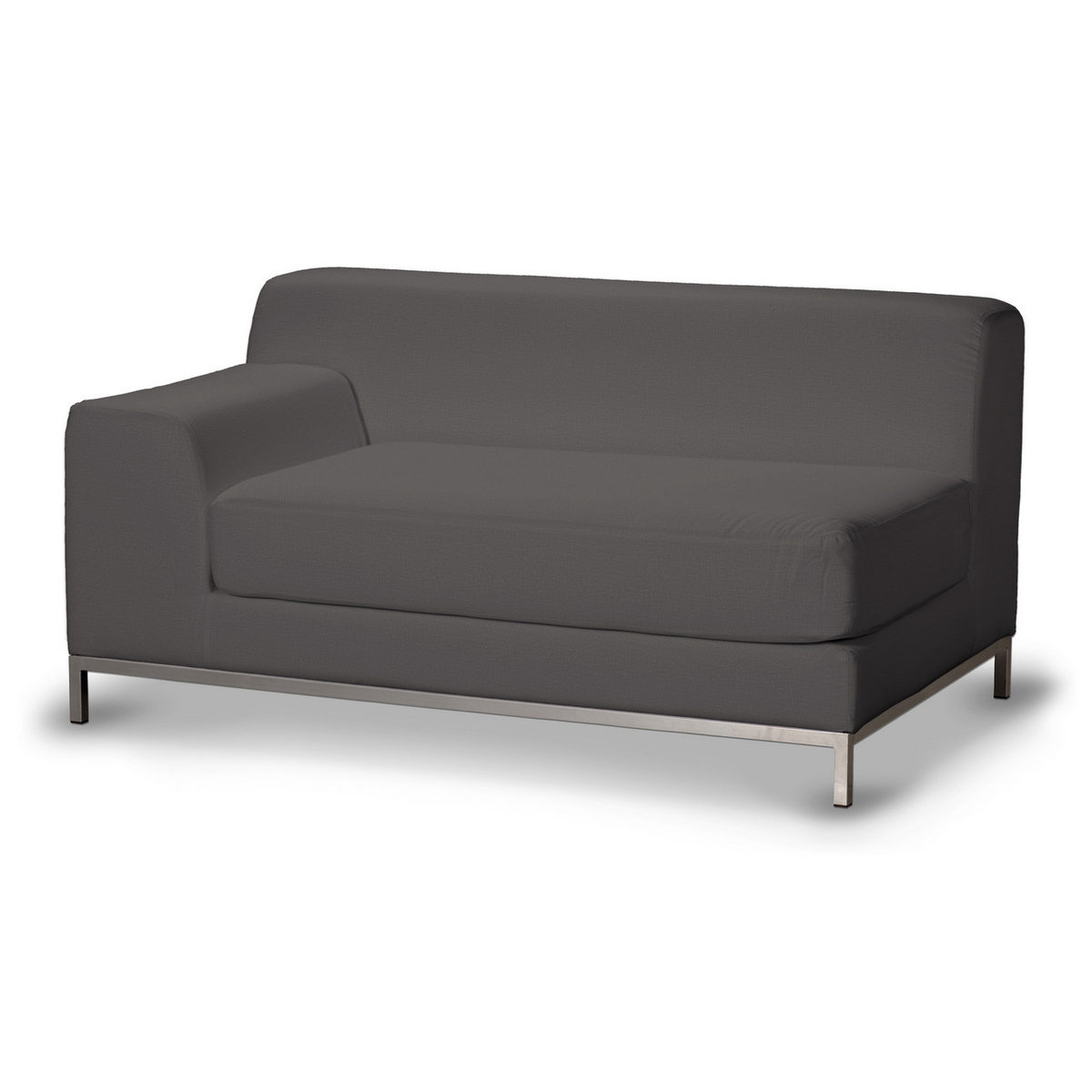 Pokrowiec na sofę lewostronną Kramfors 2-osobową, brązowy welwet, Sofa Kramfors, Ingrid