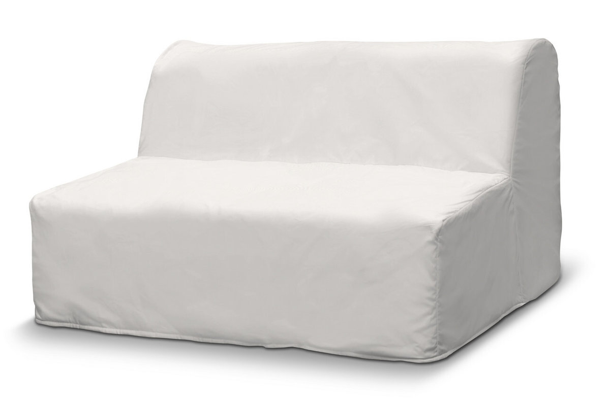 Pokrowiec na sofę Lycksele prosty, biały, sofa Lycksele, Cotton Panama