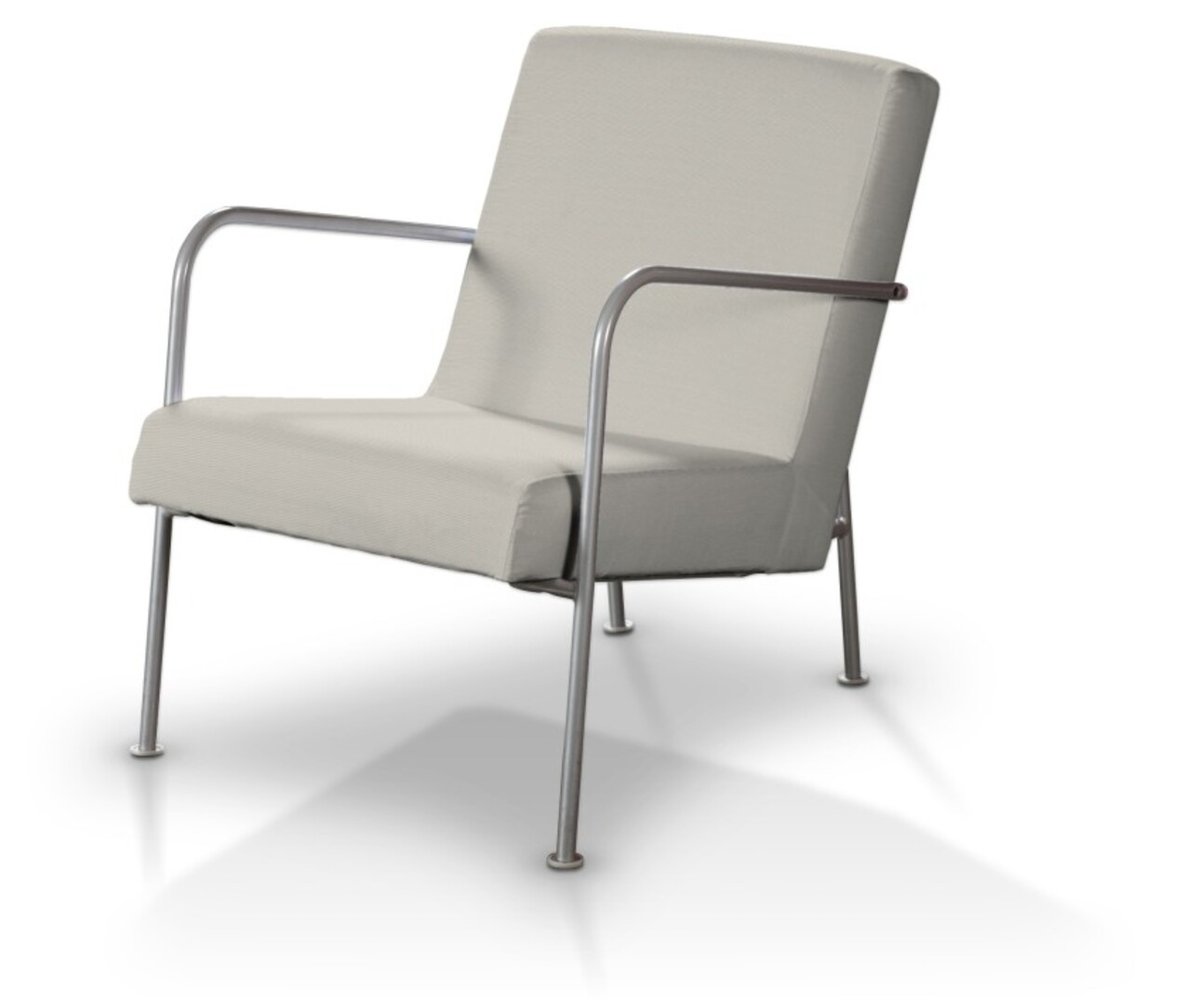 Pokrowiec na fotel Ikea PS, Silver(jasnoszary), fotel Ikea PS, Cotton Panama