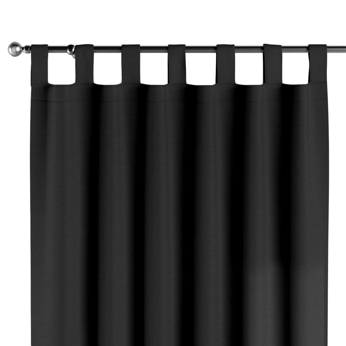 Zasłona na szelkach 1 szt., Shadow grey (grafitowy), Cotton Panama