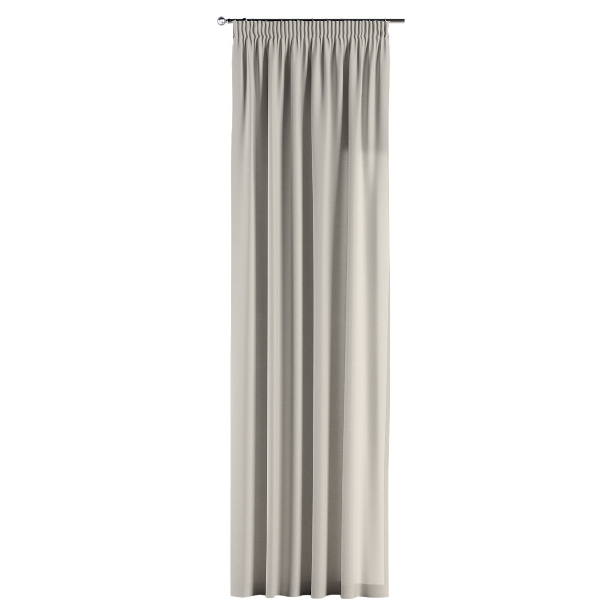 Zasłona na taśmie marszczącej 1 szt., Silver(jasnoszary), Cotton Panama