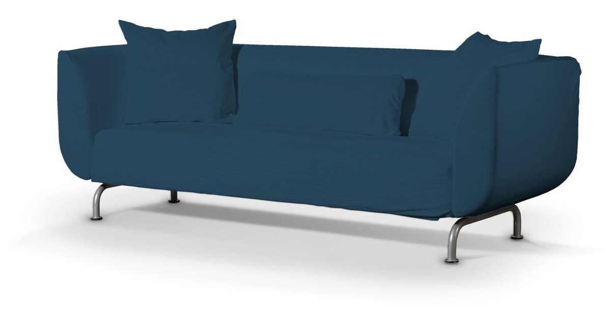 Pokrowiec na sofę Strömstad 3-osobową, Ocean blue (morski niebieski), Sofa Stromstad 3-osobowa, Cotton Panama