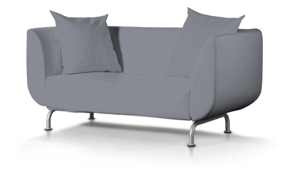 Pokrowiec na sofę Strömstad 2-osobową, Slade Grey (szary), Sofa Stromstad 2-osobowa, Cotton Panama