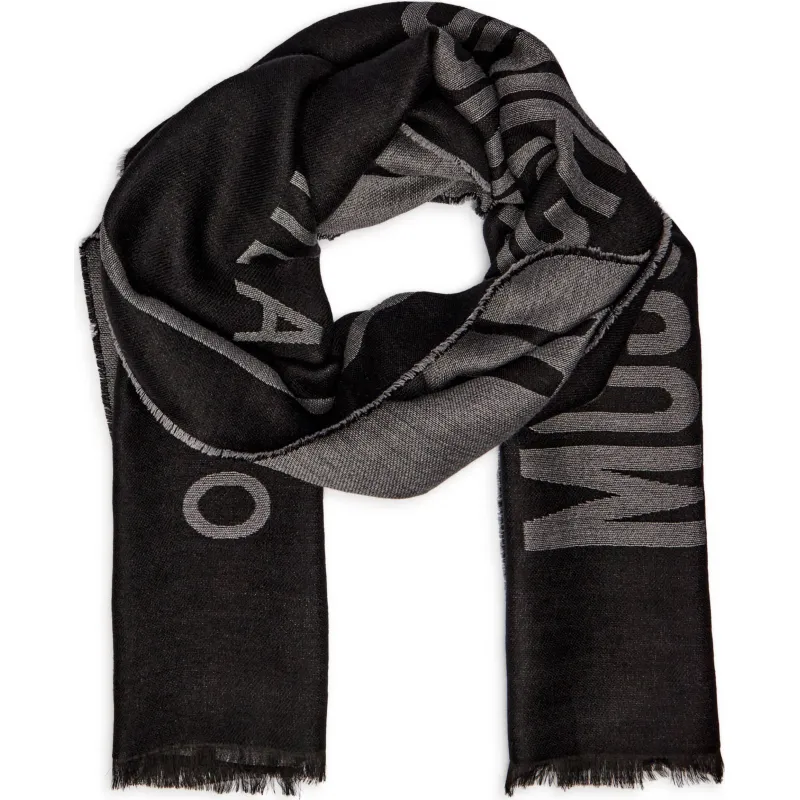 Moschino Wełniany dwustronny szal