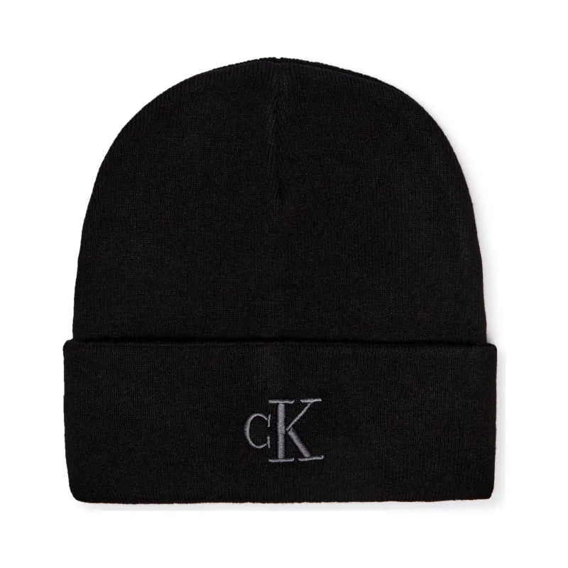CALVIN KLEIN JEANS Czapka z dodatkiem wełny i kaszmiru