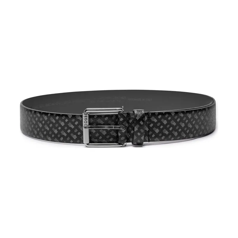 BOSS BLACK Skórzany pasek Roll-Bmono-S-St_Sz35