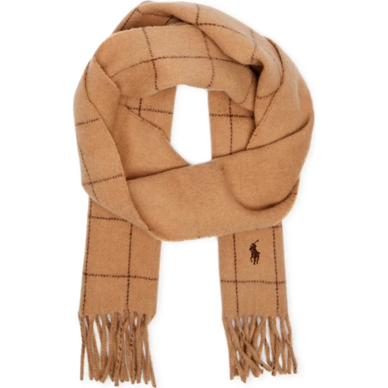 POLO RALPH LAUREN Wełniany dwustronny szal