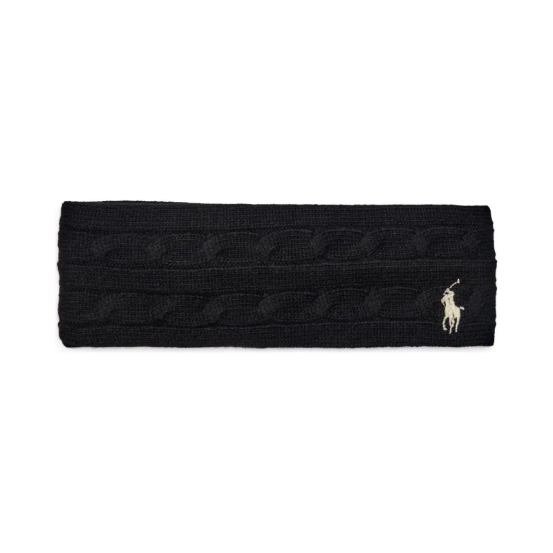 POLO RALPH LAUREN Wełniana opaska z dodatkiem kaszmiru