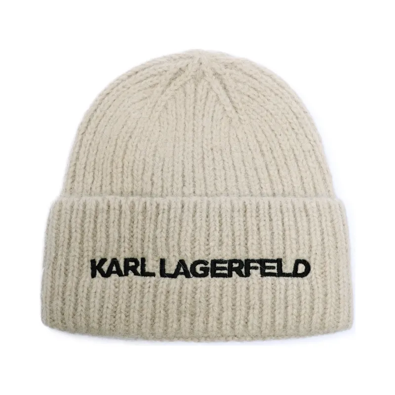 Karl Lagerfeld Wełniana czapka k/essential