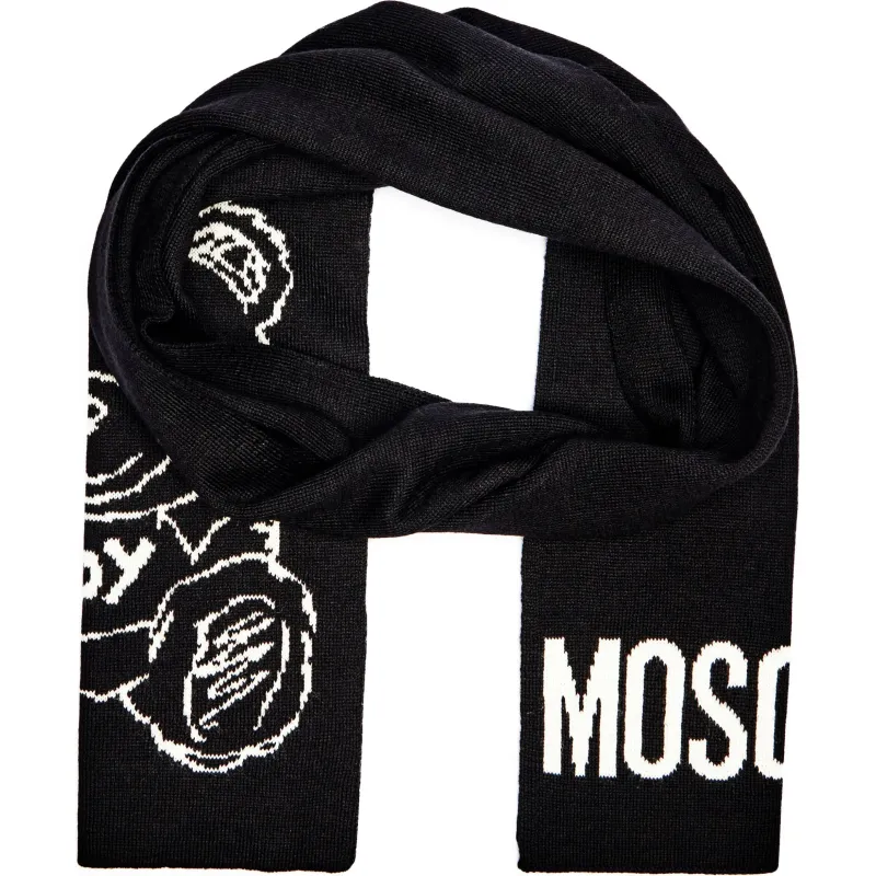 Moschino Szal z dodatkiem wełny