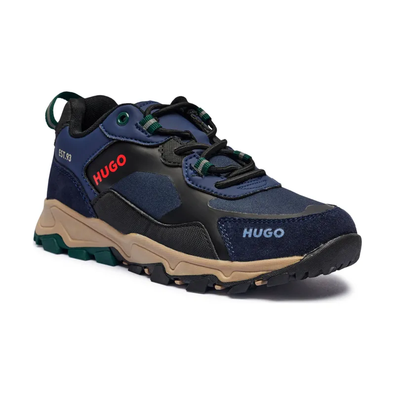 HUGO KIDS Sneakersy z dodatkiem skóry