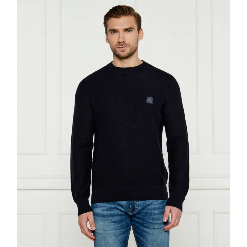 BOSS ORANGE Sweter Anion_S Regular Fit z dodatkiem kaszmiru