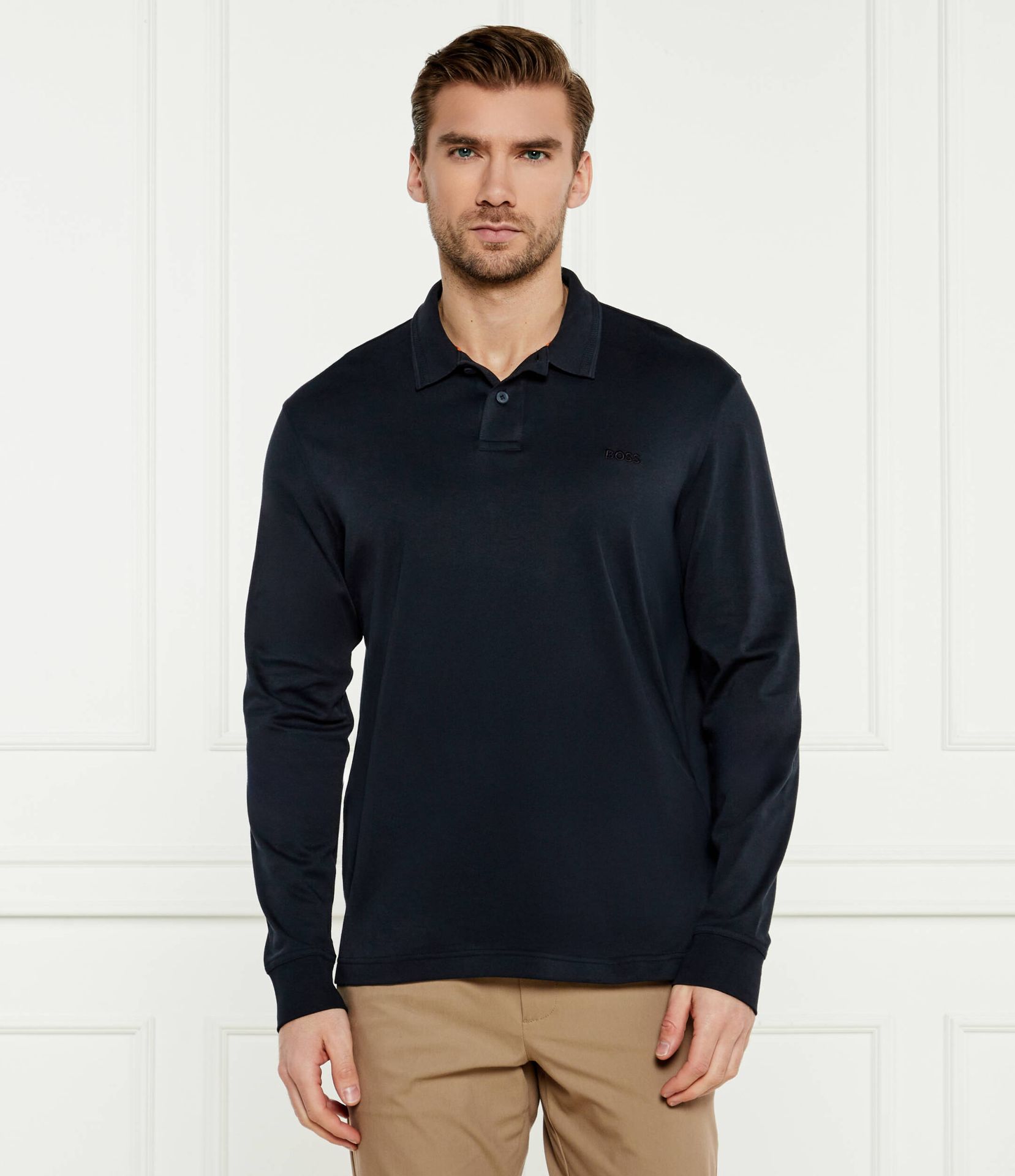 BOSS ORANGE Polo Pe_interlock_long Regular Fit