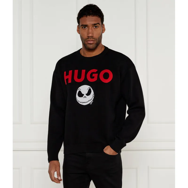 HUGO Sweter HUGO x Disney Selm_NBC | Loose fit