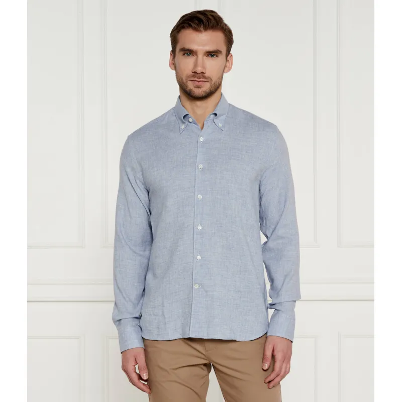 Oscar Jacobson Koszula | Regular Fit | z dodatkiem wełny