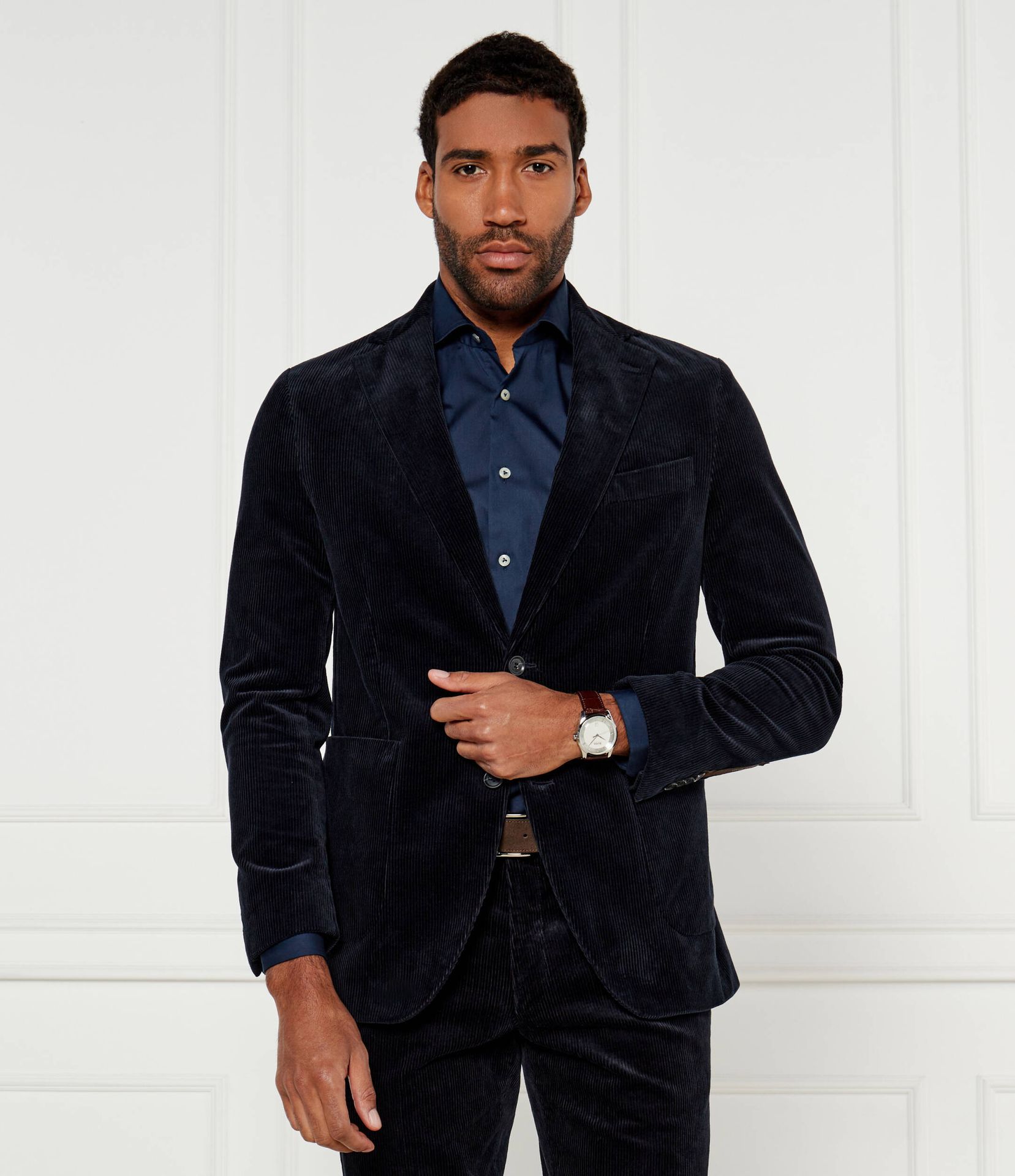 Oscar Jacobson Marynarka Regular Fit sztruks