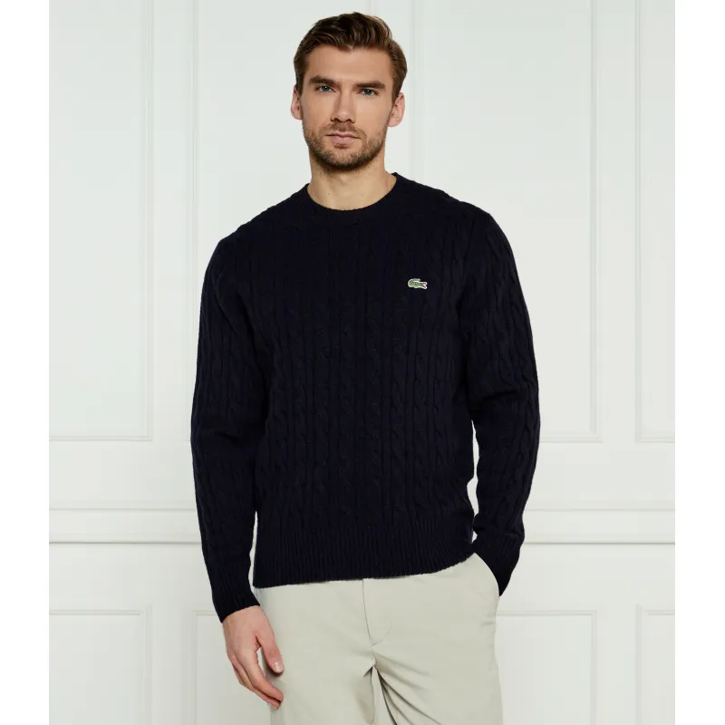 Lacoste Wełniany sweter Regular Fit