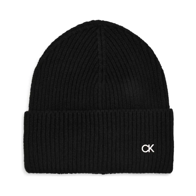 Calvin Klein Wełniana czapka z dodatkiem kaszmiru