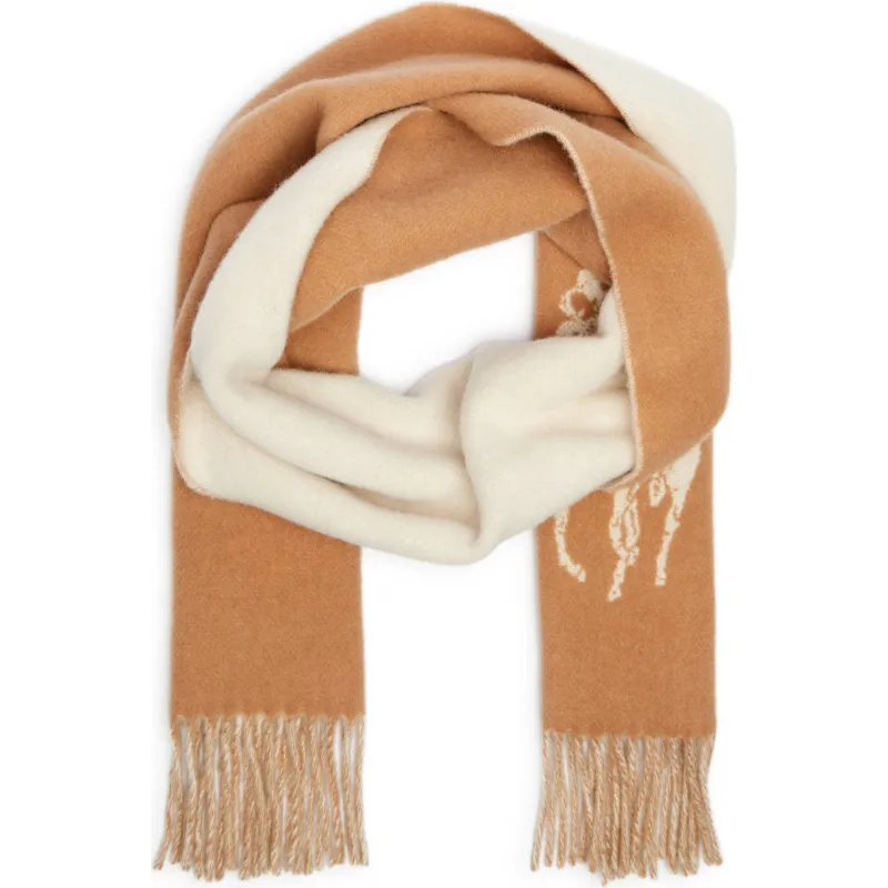 POLO RALPH LAUREN Wełniany szal POLO PLAYER