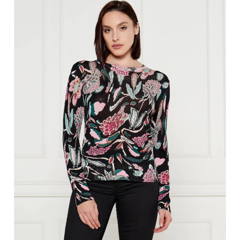 Desigual Sweter Regular Fit z dodatkiem lnu