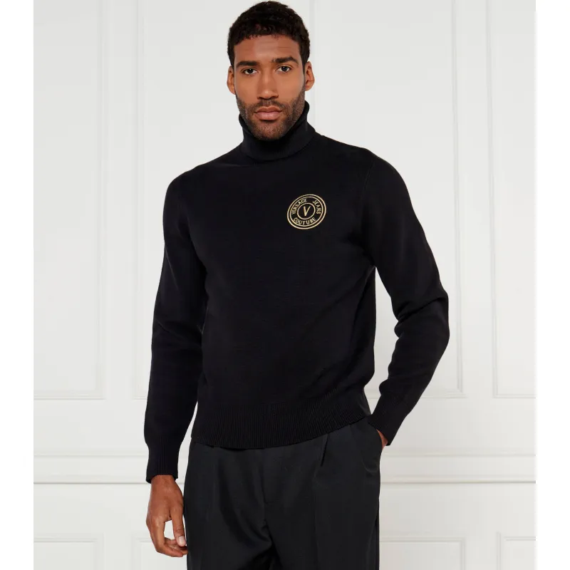 Versace Jeans Couture Golf Regular Fit z dodatkiem kaszmiru