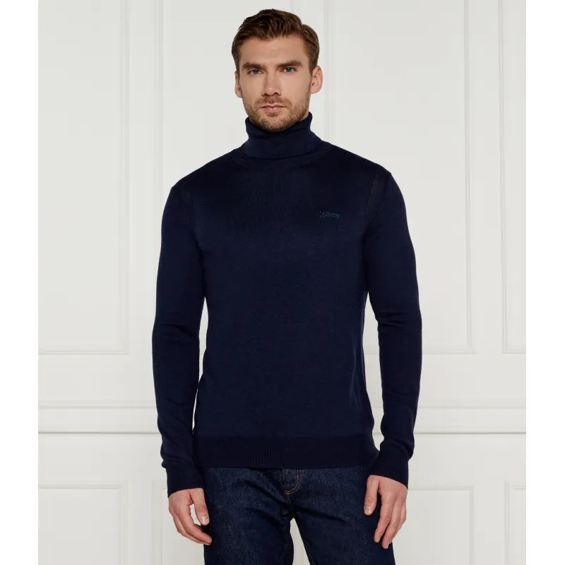 GUESS Golf EBENEZER Slim Fit z dodatkiem jedwabiu