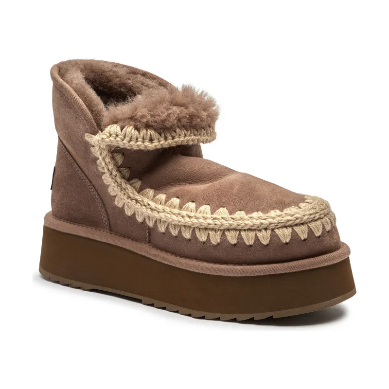 MOU Śniegowce Mini Eskimo Platform | wełna | zamsz