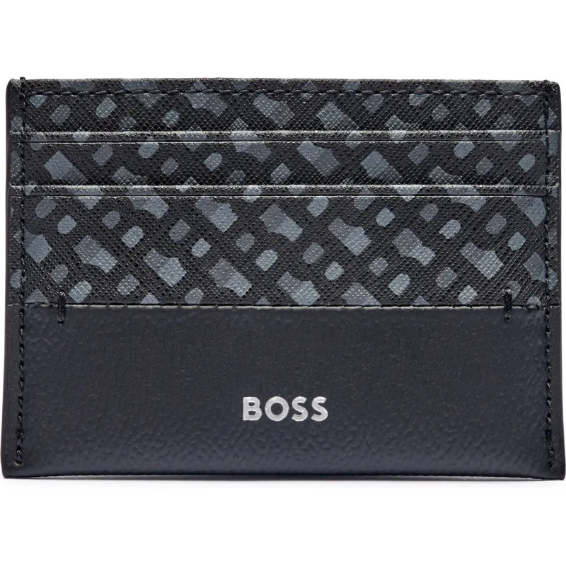 BOSS BLACK Skórzane etui na karty Zair N_